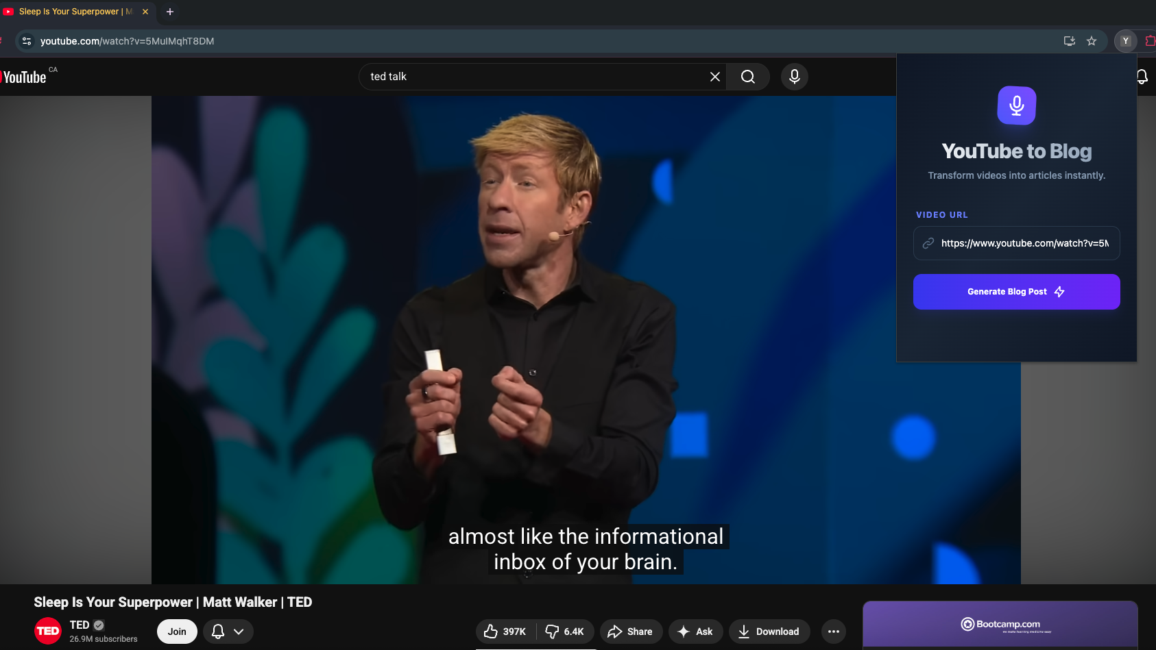 A screenshot of AI Repurposer project